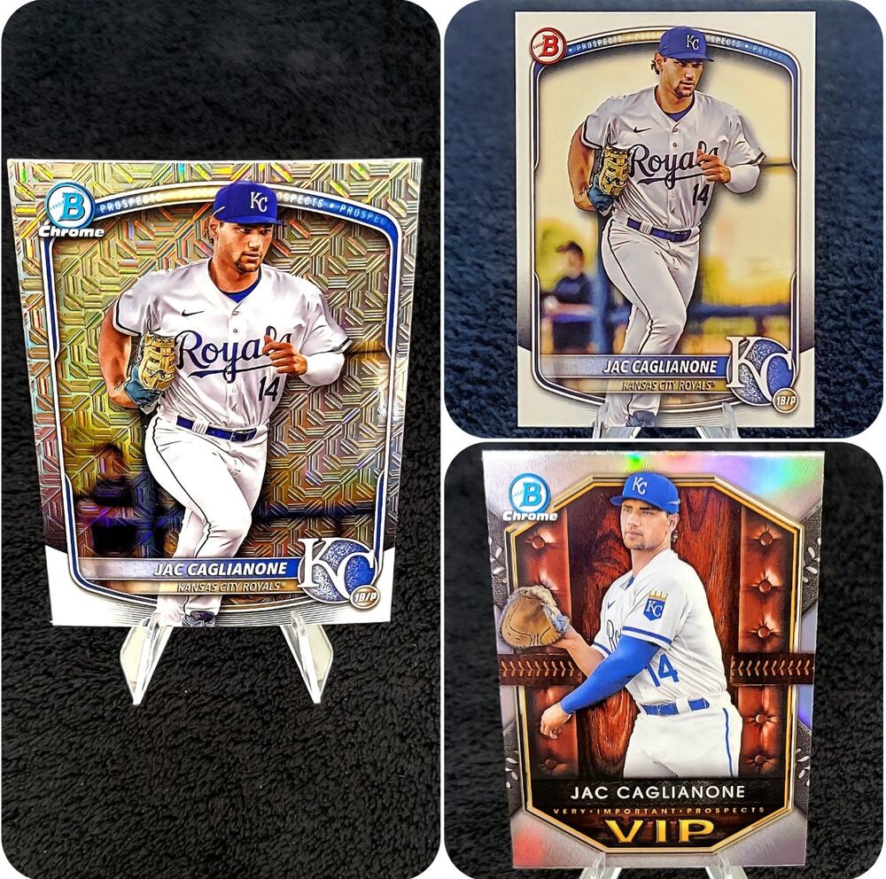 Jac Caglianone Bowman Chrome Mega Mojo RC Kansas City Royals Top Prospect